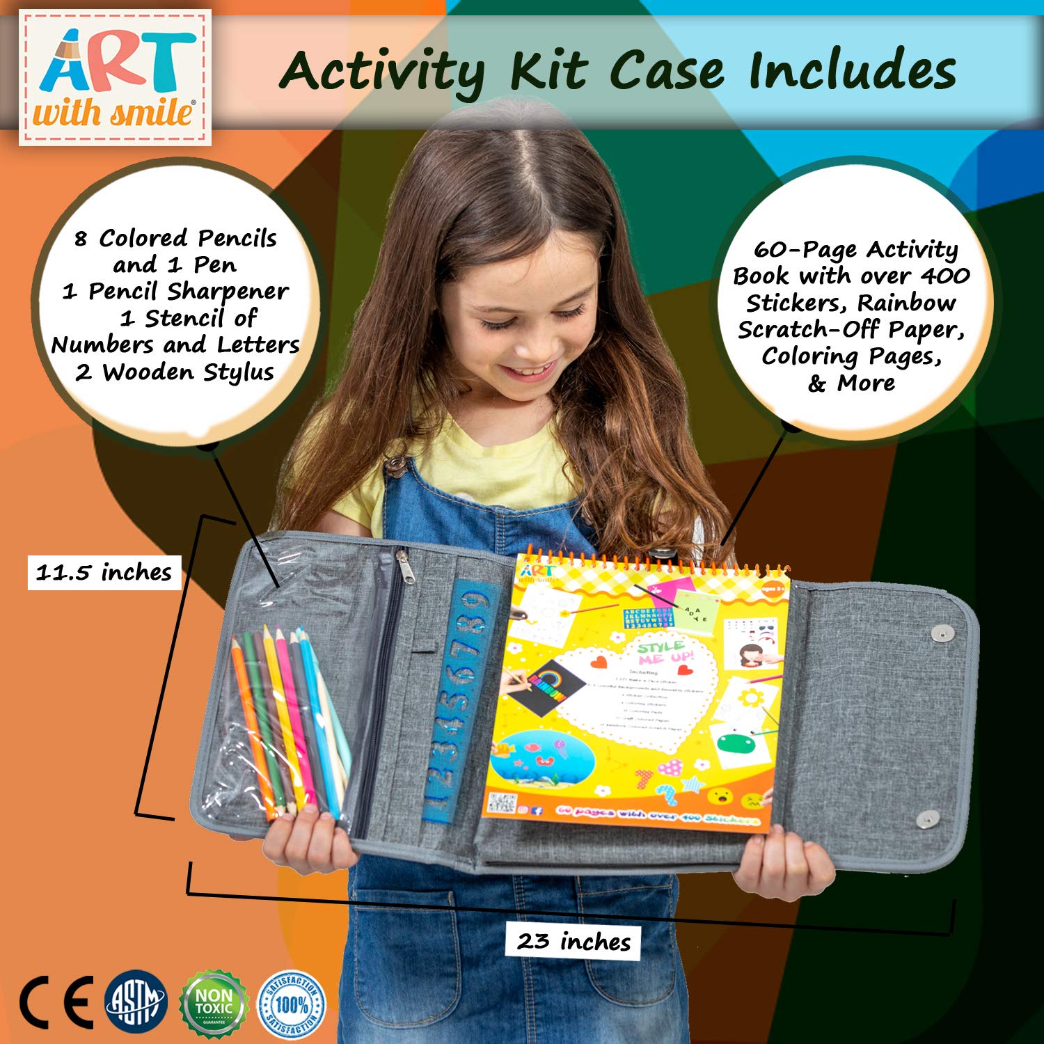 Fun Activity Kit Case - Art with Smile