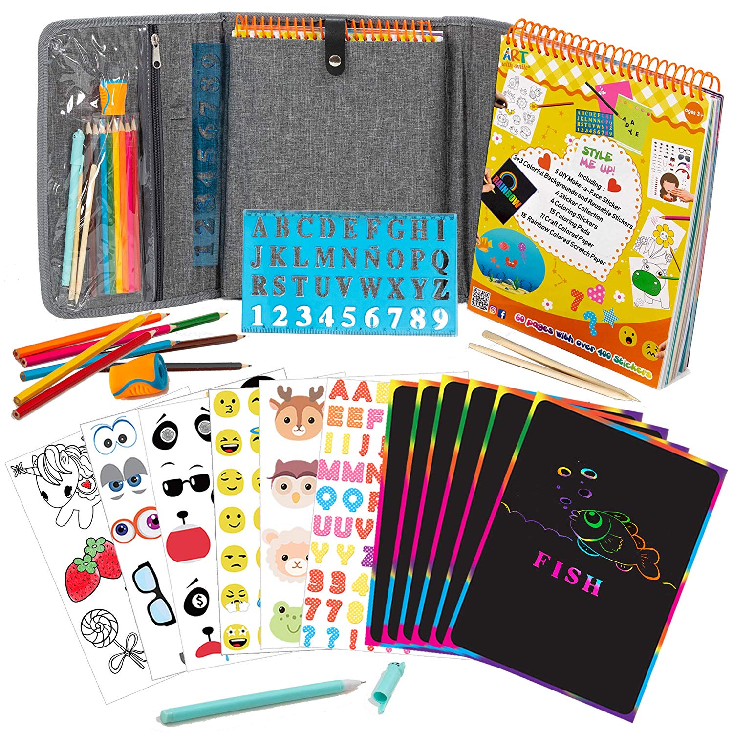 Fun Activity Kit Case - Art with Smile