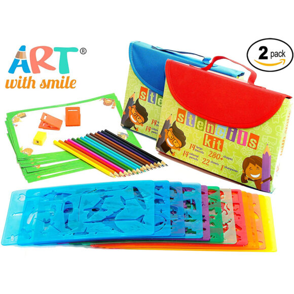 Drawing Stencils Kit for Kids Large